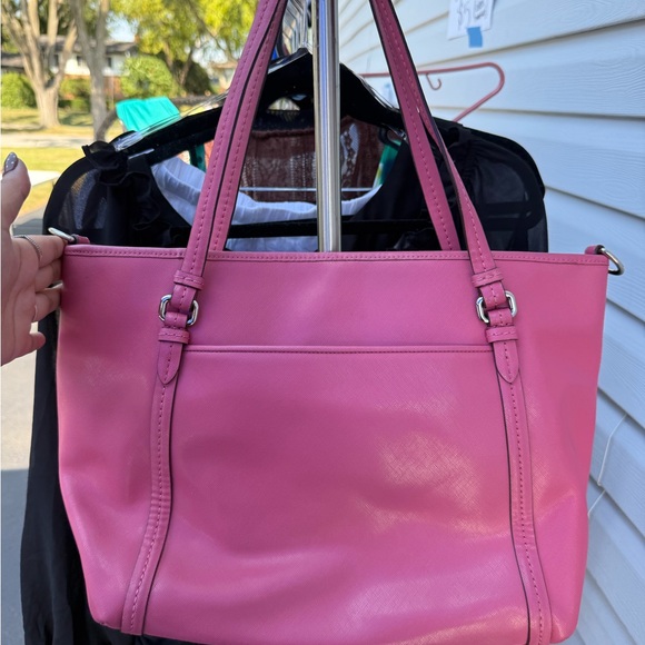 Coach Pink Tote Bag with Strap - Picture 5 of 8